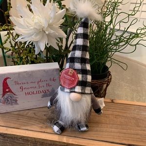 Balsam & Fir Black Buffalo Plaid Christmas Gnome